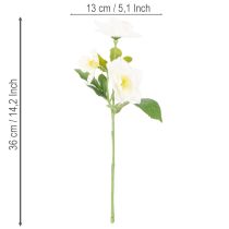 Product Artificial White Christmas Rose Bundle for Festive Home Decoration