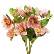 Product Elegant bouquet of pink Christmas roses – 35 cm 6 pcs.