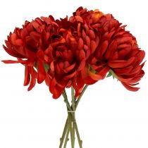 Product Chrysanthemum Bouquet Vermilion 28cm 6 pcs