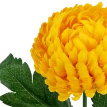 Product Chrysanthemum yellow artificial Ø7cm L18cm