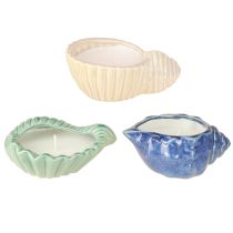 Product Citronella Candle Shell Ceramic Outdoor Candle 14cm 3pcs