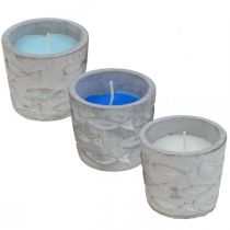 Citronella candle in a pot scented candle lemon Ø7.5cm H6.5cm