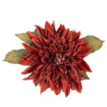 Product Artificial Dahlia Flower with Long Stem 68cm in Red