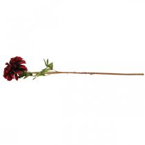 Product Artificial flower dahlia red silk flower autumn 78cm Ø3 / 15cm