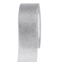 Product Decorative ribbon silver 40mm 22.5m