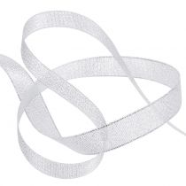 Product Decorative ribbon silver 6mm 22,5m