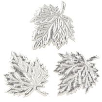 Product Decorative silk leaves 5cm silver 60 pcs