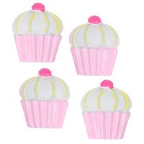 Miniature Deco Cupcakes Pink, White 2.5cm 60pcs