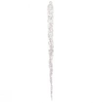 Product Decorative icicles for hanging winter decoration clear 28.5cm 3pcs