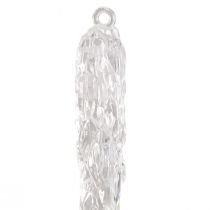 Product Decorative icicles for hanging winter decoration clear 28.5cm 3pcs