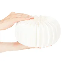 Product Paper Honeycomb Pumpkin Decoration White 24cm with Inner Hollow – Set of 4