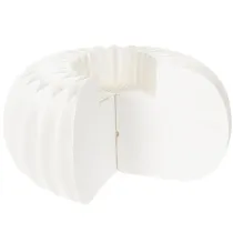 Product Paper Honeycomb Pumpkin Decoration White 24cm with Inner Hollow – Set of 4