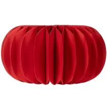Product Red Honeycomb Paper Pumpkins, Round Decorative Set, 24cm, Pack of 4