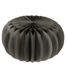 Product Round Black Honeycomb Paper Pumpkin Decoration 34cm for Halloween and Autumn – Set of 2