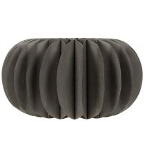 Product Round Black Honeycomb Paper Pumpkin Table Decoration 34cm Set of 2