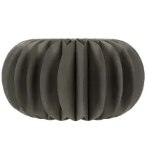 Product Round Black Honeycomb Paper Pumpkin Decoration 34cm for Halloween and Autumn – Set of 2