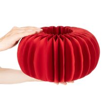 Product Red Honeycomb Paper Pumpkin Decoration, 34cm, Set of 2