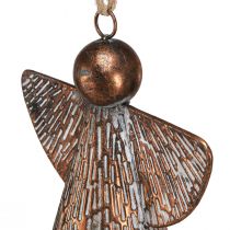 Product Decorative angel metal bell bronze white natural 21x13.5x24cm