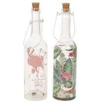 Product Deco bottle LED flamingo 37.5cm warm white 2pcs