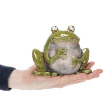 Product Decorative Frog Ceramic Green Brown Vintage L15.5cm