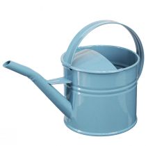 Product Decorative Watering Can Flowerpot Blue Metal 28x13x17cm 1.25l