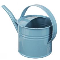Product Decorative Watering Can Flower Pot Blue Metal 28x13x17cm 1.25l Garden Balcony Decoration