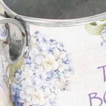 Product Decorative Watering Can Hydrangea Metal Vintage Flowers 30x11x14.5cm