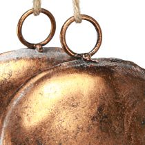 Product Decoration bells in a ring hanging decoration Christmas bronze Ø29cm