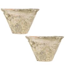 Product Decorative resin pot planter clay terracotta Ø17cm H11cm 2pcs