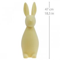 Product Decorative Easter Bunny – 2nd Choice – Flocked Yellow H47cm