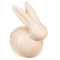 Product Decorative Rabbit, Yellow, Green, Brown, Modern Ceramic Figurine for Easter, 8.5cm, 3 Pieces