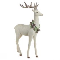 Product Decoration deer standing vintage Christmas 30x15,5x48,5cm