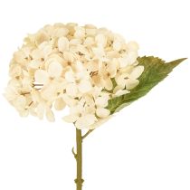 Product Decorative hydrangeas artificial cream silk flowers 34cm 2pcs