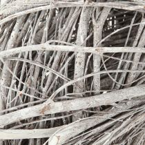 Product Decorative wreath made of elm branches, white-grey washed Ø40cm