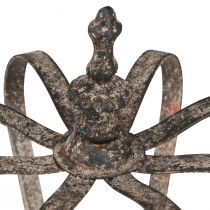 Product Decorative crown antique look metal decoration rust Ø19.5cm H22cm