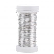 Decorative enameled wire silver Ø0.50mm 50m 100g