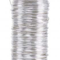Product Decorative enameled wire silver Ø0.50mm 50m 100g