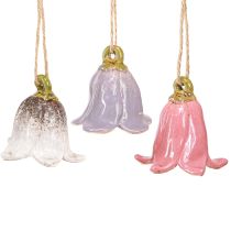 Product Decorative lily of the valley for hanging ceramic flowers 7cm 3 pcs