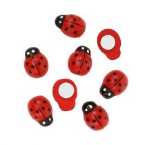 Product Decorative Ladybugs for Gluing 1cm Red 360 Pcs