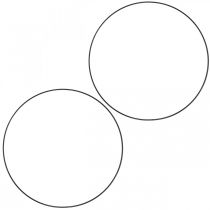 Product Decorative Metal Ring Decorative Ring Scandi Ring Black Ø25.5cm 6 pcs