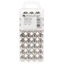 Product Silver Metallic Plastic Decorative Beads 14 mm, 35 Pieces