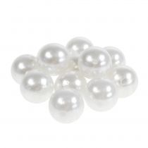 Deco beads white Ø20mm 12pcs