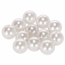 Product Decorative Beads White Ø20mm 12 pcs