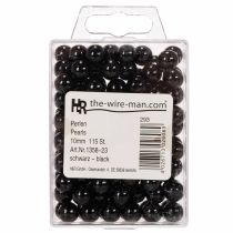 Product Decorative Beads Ø10mm Black 115 pcs