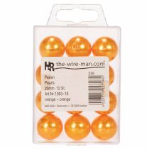 Product Decorative Beads Ø2cm Orange 12 pcs