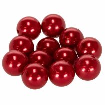 Product Decorative Beads Ø2cm Red 12 pcs