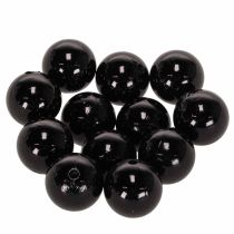 Product Decorative Beads Ø2cm Black 12 pcs