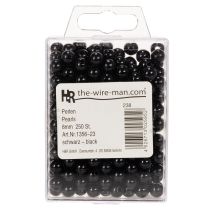 Product Black Plastic Craft Beads, 8 mm, 250 Pieces