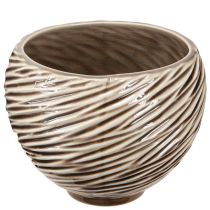 Product Decorative Bowl Flowerpot Ceramic Beige Brown Ø15cm 2pcs