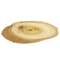 Decorative discs made of wood oval 9-12cm 500g